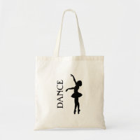 Dance Typography with Ballerina Silhouette