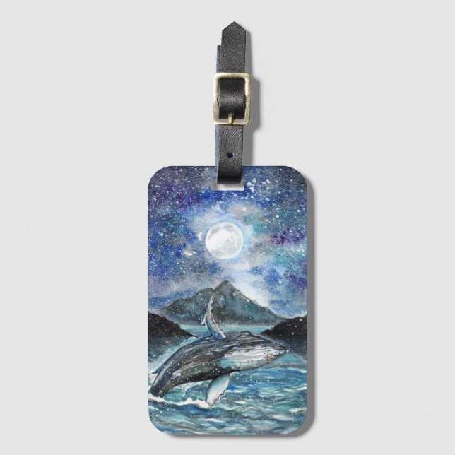 Dance Under the Moon Luggage Tag (Front Vertical)