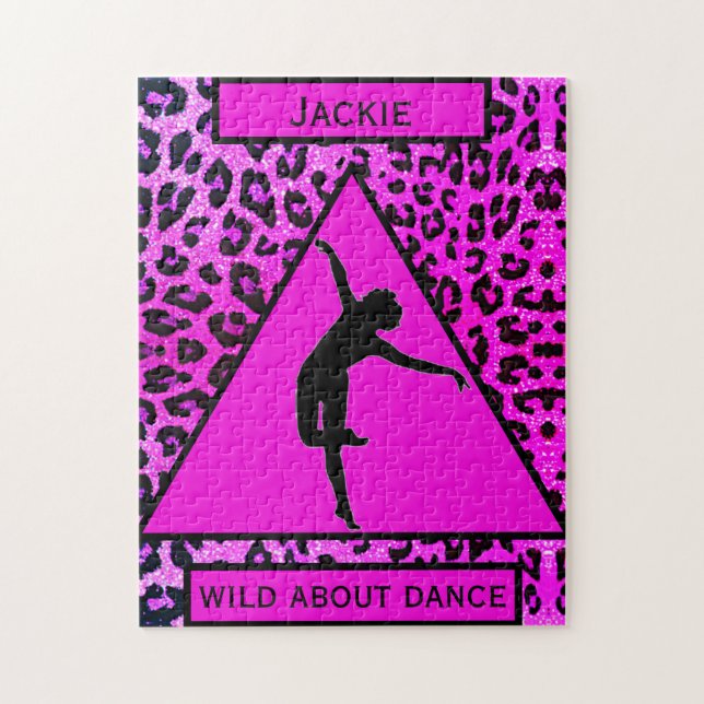 Dance - Wild About Dance Pink Leopard Puzzle (Vertical)