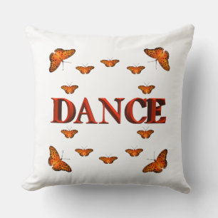 Dance with butterflies design cushion