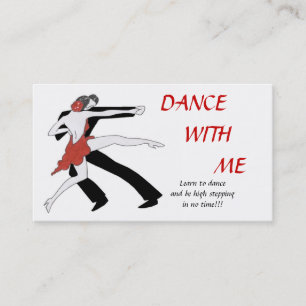 Dance With Me Business Card