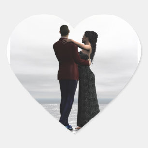 Dance With Me Heart Sticker