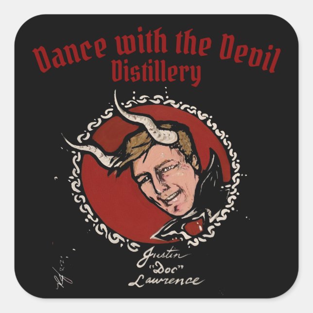 Dance with the Devil Distillery Stickers (Front)
