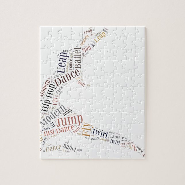 Dance Word Cloud Jigsaw Puzzle (Vertical)