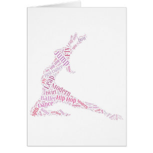 Dance Word Cloud Pink