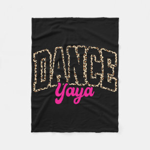 Dance Yaya Leopard Dancing Yaya Life Girls Women D Fleece Blanket
