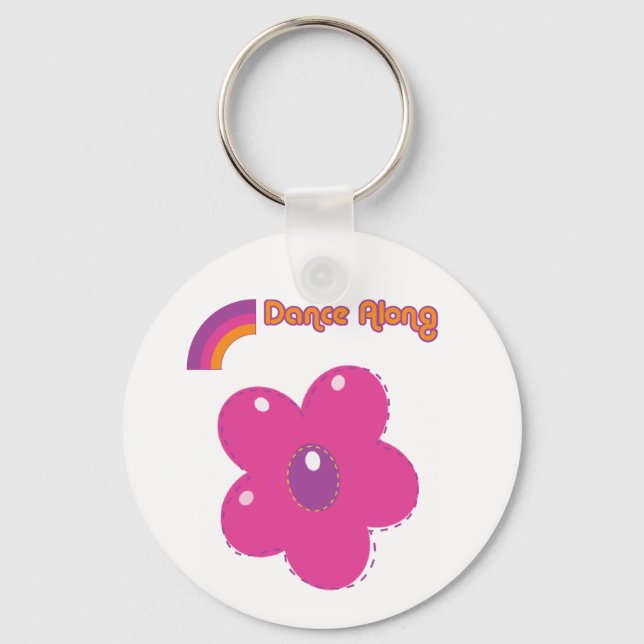 dancealong_key_chain_flower key ring (Front)