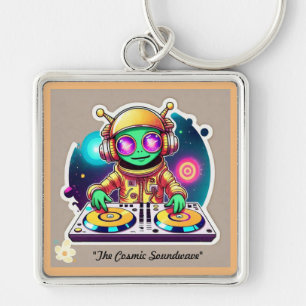 "Dancefloor Aliens Unite" Key Ring