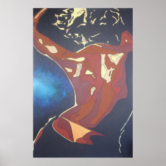Dancefloor Diva Summer Vacation Abstract Art Poster