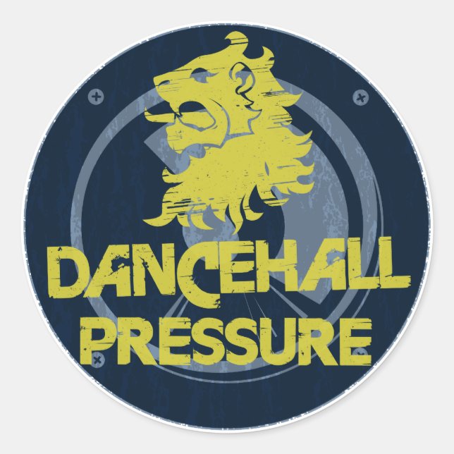 Dancehall Pressure Classic Round Sticker (Front)