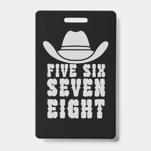 Danceline Five Six Seven Eight ID Badge