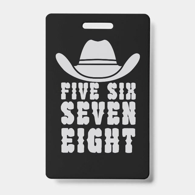 Danceline Five Six Seven Eight ID Badge (Front)