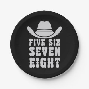Danceline Five Six Seven Eight Paper Plate