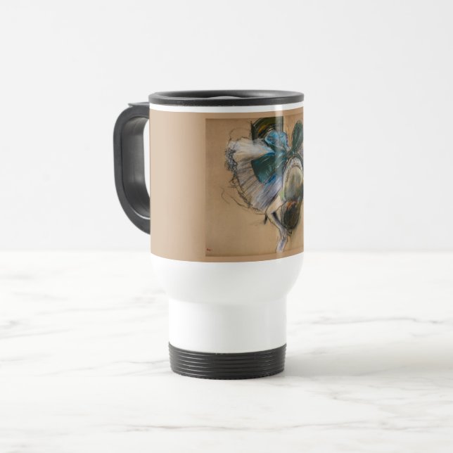Dancer Adjusting Her Slipper - Edgar Degas - c1887 Travel Mug (Front Left)