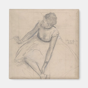 Dancer Adjusting Her Slipper Magnet