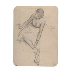 Dancer Adjusting Her Slipper Magnet