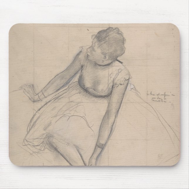 Dancer Adjusting Her Slipper Mouse Pad (Front)