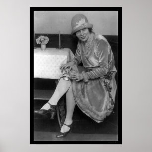 Dancer and Her Garter Flask 1926 Poster