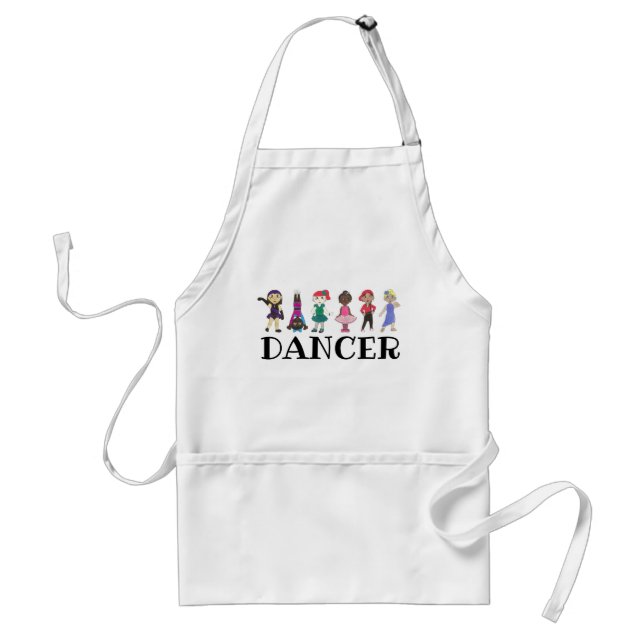 DANCER Ballet Tap Jazz Lyrical Hiphop Acro Dance Standard Apron (Front)