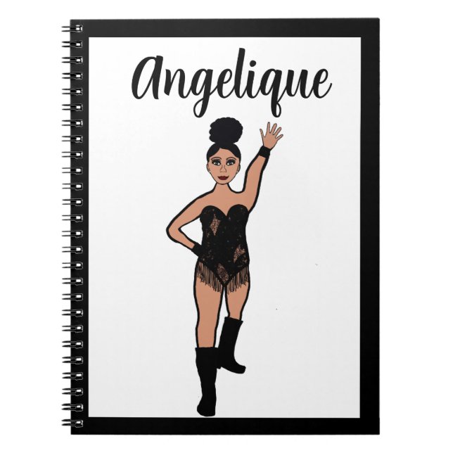 Dancer Black  Fringe Notebook #2 (Front)