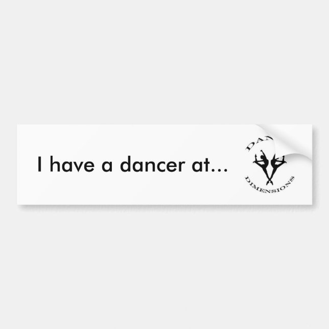 dancer bumper sticker (Front)