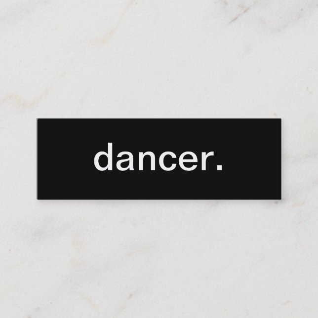 Dancer Business Card (Front)