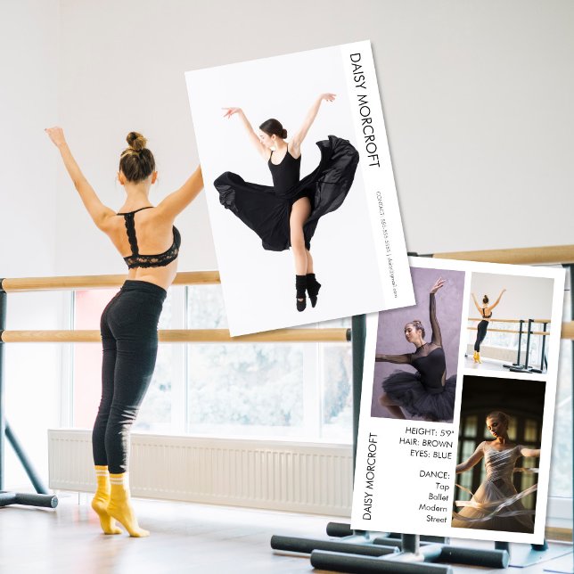 Dancer Casting Photo Portfolio Comp Card (Creator Uploaded)