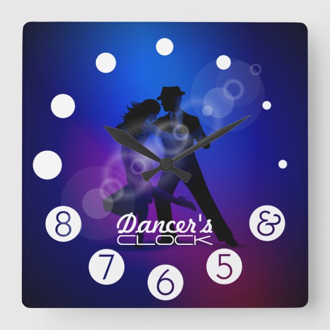 Dancer clock with numbers for a Dancer's. (Front)