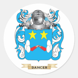 Dancer Coat of Arms Classic Round Sticker