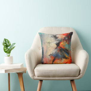 Dancer Colourful Abstract Art Cushion