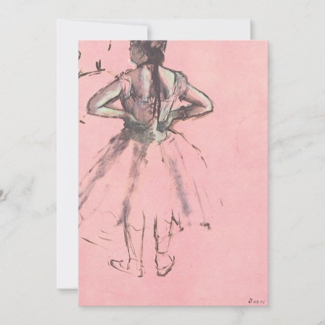 Dancer from Back, Hands on Hips by Edgar Degas (Front)
