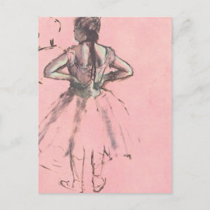 Dancer from Back, Hands on Hips by Edgar Degas Postcard