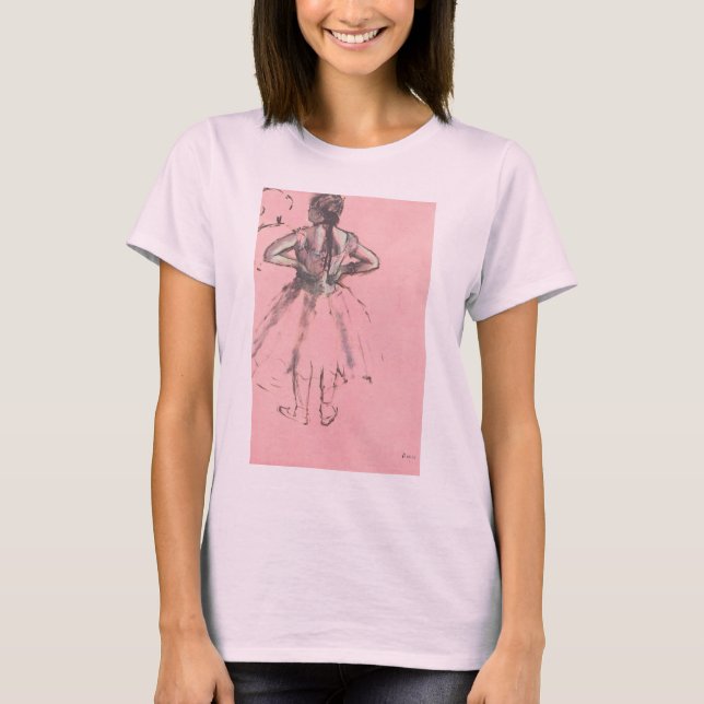 Dancer from Back, Hands on Hips by Edgar Degas T-Shirt (Front)