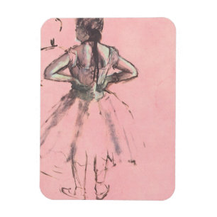 Dancer from the Back by Edgar Degas Vintage Ballet Magnet