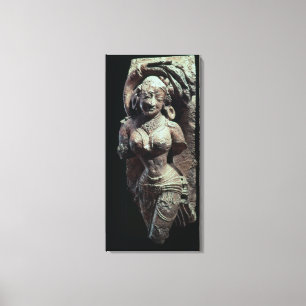 Dancer, from the Sun Temple of Kanara, Indian, 13t Canvas Print