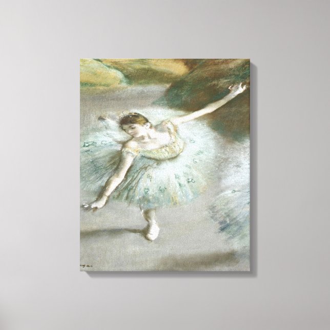 Dancer in Green by Edgar Degas  Canvas Print (Front)