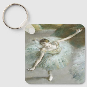 Dancer in Green by Edgar Degas  Key Ring