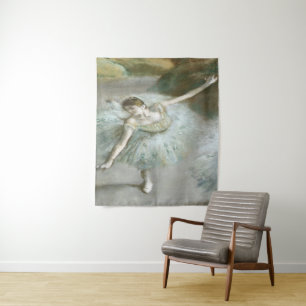 Dancer in Green by Edgar Degas  Tapestry