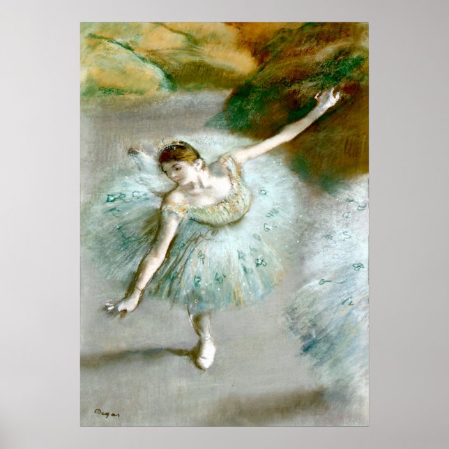 Dancer in Green - Edgar Degas Poster (Front)