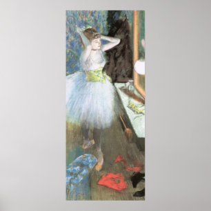 Dancer in Her Dressing Room by Edgar Degas Poster