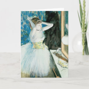 Dancer in Her Dressing Room   Edgar Degas Card