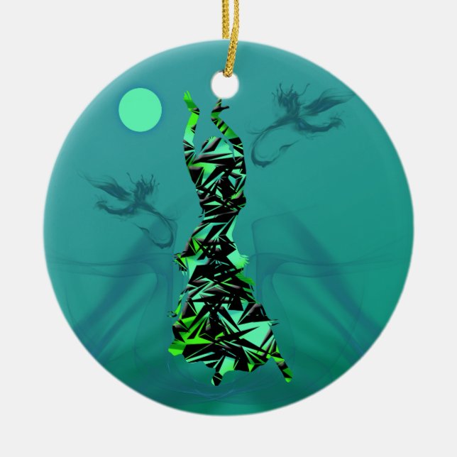 Dancer *Jinx* Ceramic Tree Decoration (Front)