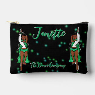 Dancer/Majorette  Green Spark Accessory Pouch