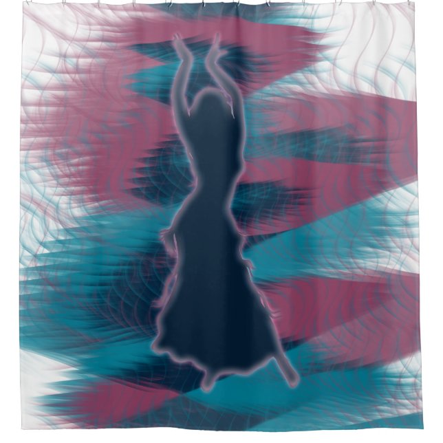 Dancer *Mako* Shower Curtain (Front)