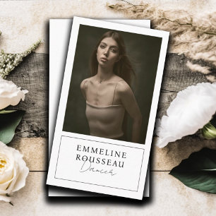 Dancer Model Photo  Business Card