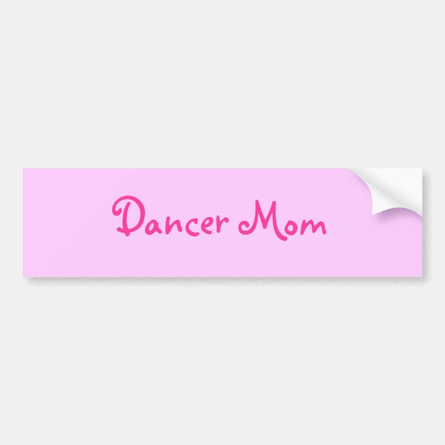Dancer Mum Bumper Sticker (Front)