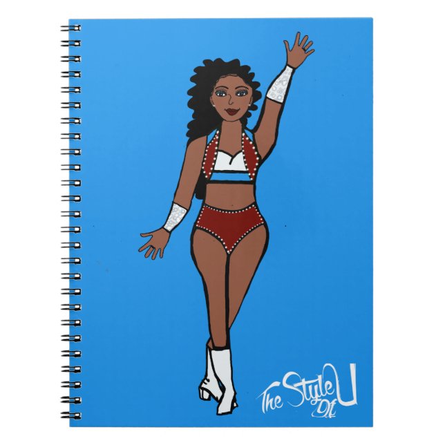 Dancer Notebook Light Blue / White / Cherry (Front)