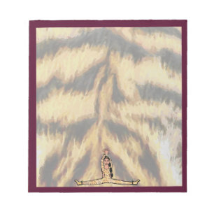 Dancer Notepad Maroon Tiger #2