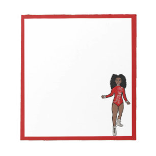 Dancer Notepad Red / Silver A