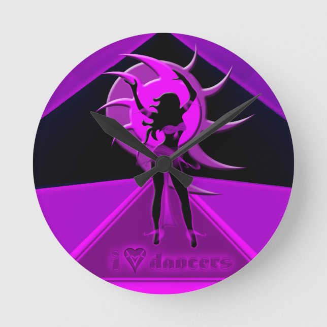 Dancer *Onca* Round Clock (Front)